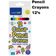 Marlin Kids Colour Pencils 12's long 